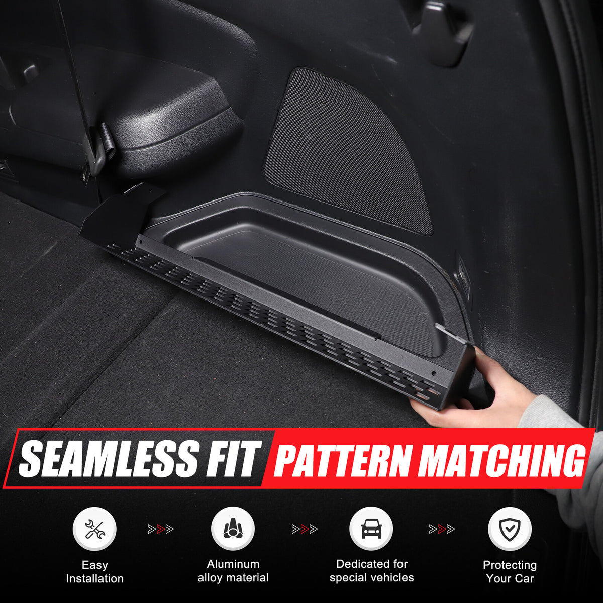 Right Trunk Side Storage Baffle Box Tray Molle Panel For Honda Pilot 2016-2022 20