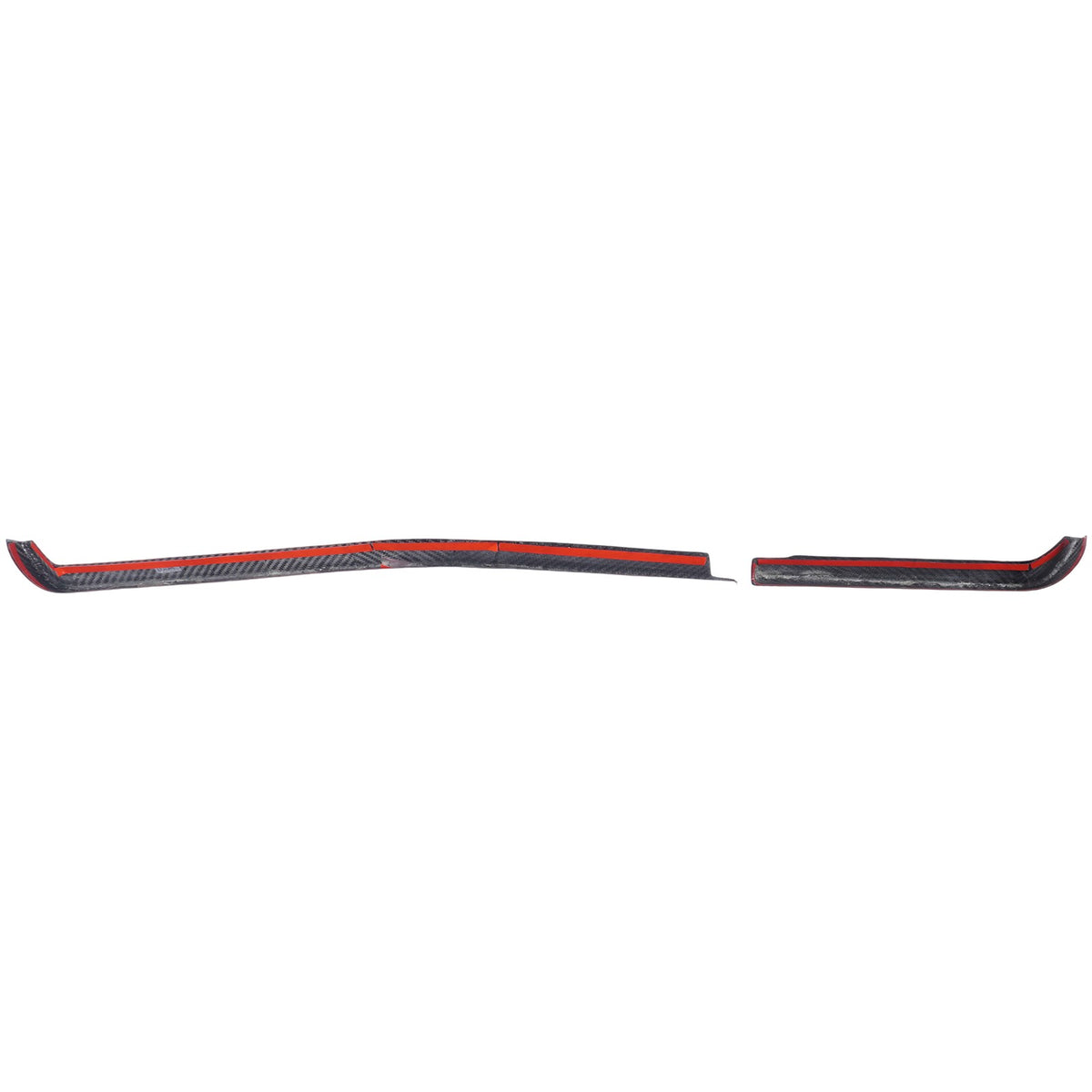 Real Carbon Fiber Dashboard Side Air Vent Strip Trim For Corvette C8 2026+ 4
