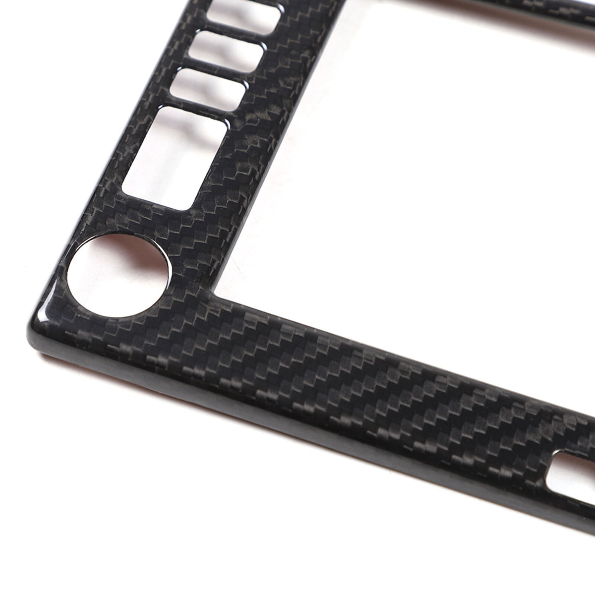 Real Carbon Fiber Center Navigation Screen Trim Cover For Corvette C6 2005-13 7