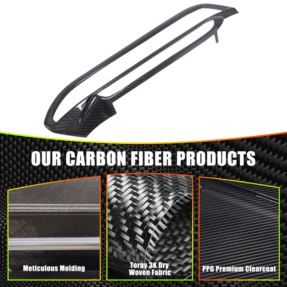 Real Dry Carbon Fiber Interior Center Console trim Kit For Alfa Romeo Tonale 23+ - Variants 1-5 43