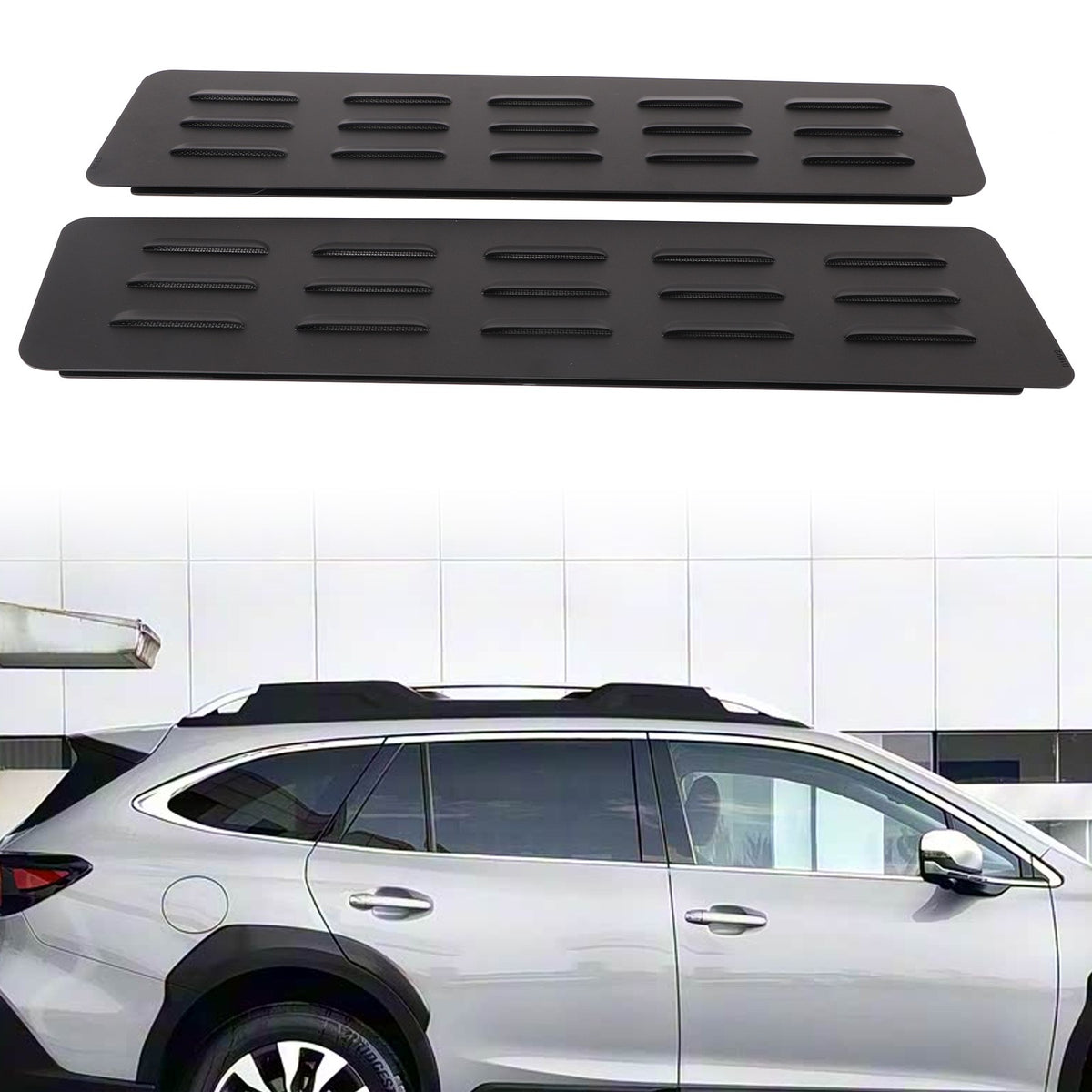 Rear Door Window Louver Air Vent Panel Trim Cover For Subaru Outback 2015-2024 2
