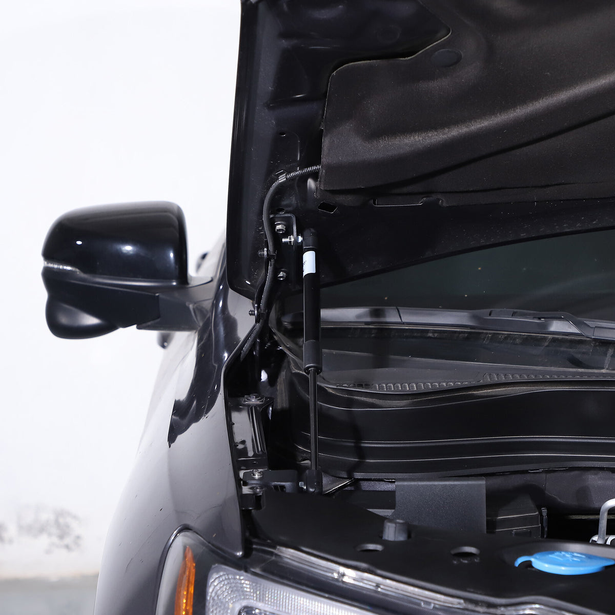 Black Steel Front Hood Lift Support Corner Cover Trim For Honda Pilot 2016-22 7
