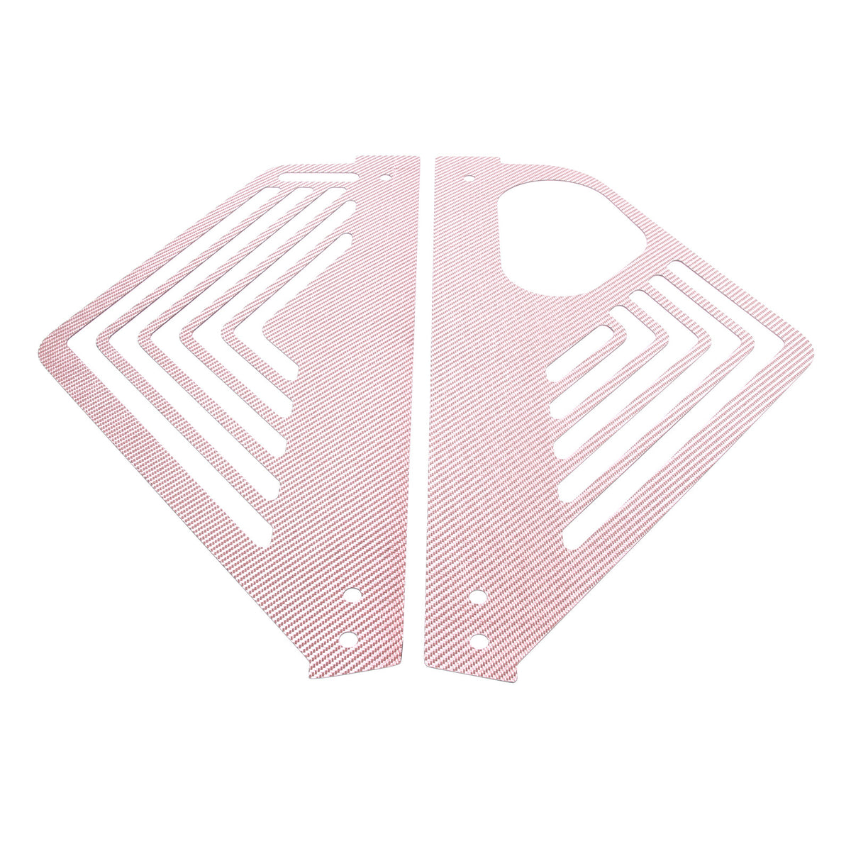 Pink Real Carbon fiber Engine Bay Side Panel Cover Overlay For Corvette C8 Coupe 14
