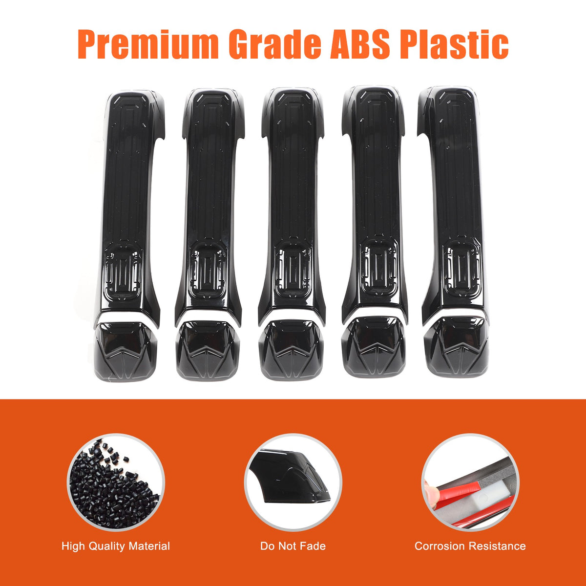 ABS Door + Tailgate Handle Cover Trim Bezel For Hummer H3 2005-2009 US 8