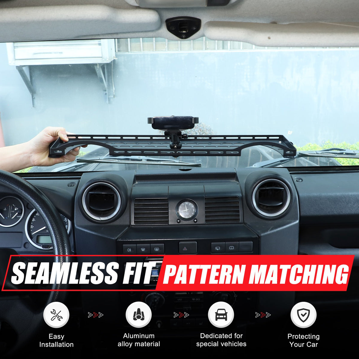 Dashboard Phone Holder Mount Bracket Storage Box For LR Defender L316 04-18 18