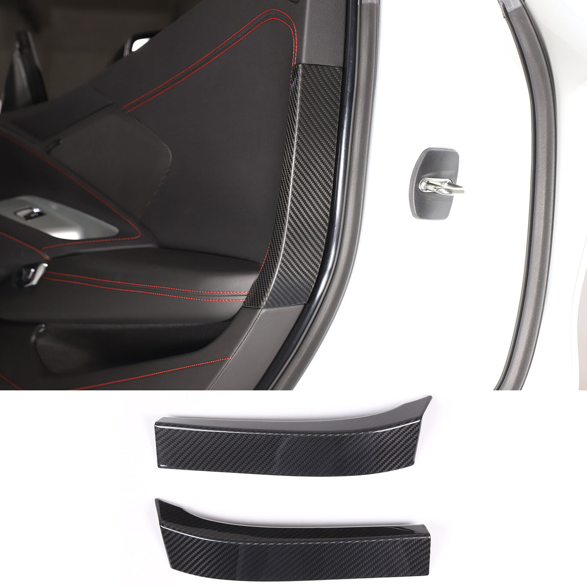 Real Dry Carbon Fiber Full Interior Center Set Trim Kit For Corvette C8 20-25 US - Styles 46-50 42