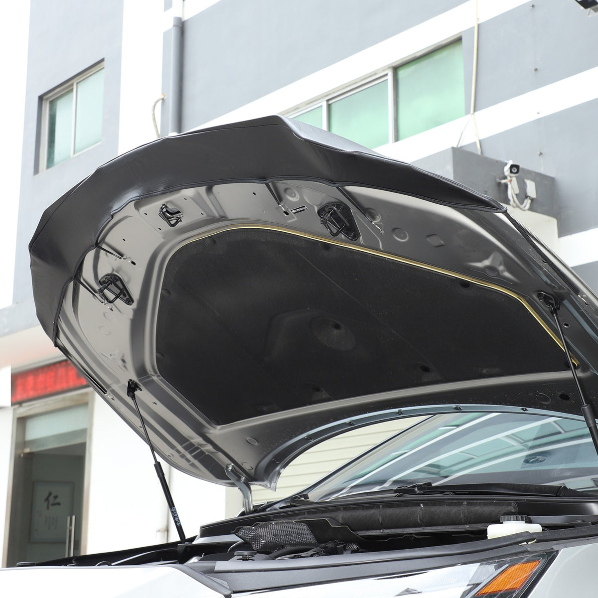 PU Leather Car Bonnet Hood Bra Wind & Bug Deflectors For Lexus RX350 2023+ 16