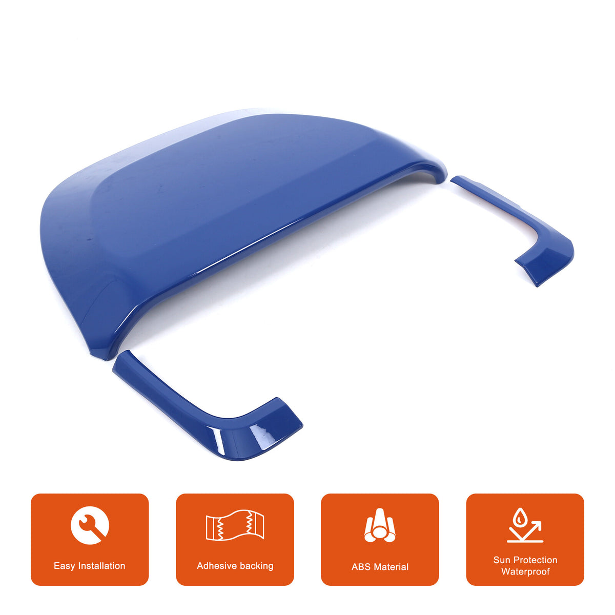 ABS Blue Center Dashboard Cover Trim for Ford Maverick 2022+ 6