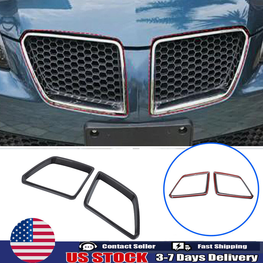 ABS Carbon Fiber Exterior front Grille frame Cover Trim For Pontiac G8 08-09 US 1