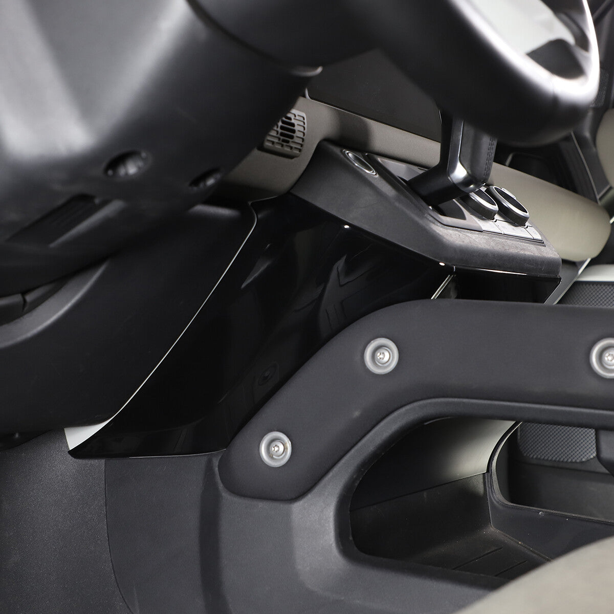 Glossy Black Center Console Knee Side Cover Trim For Land Rover Defender 2022-23 8