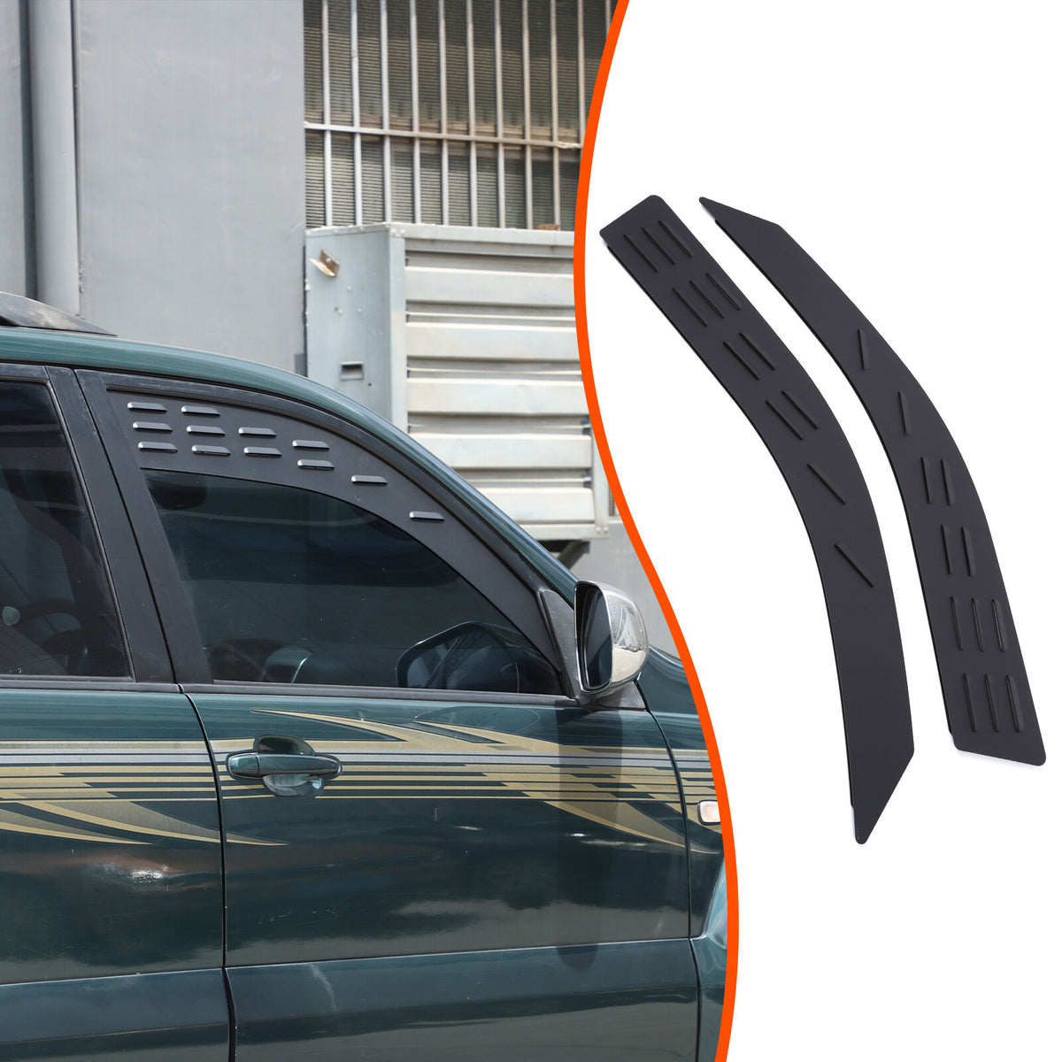 Front Ventilation Window Louver Shutter Trim for Toyota Prado/Lexus GX 03-09 US 9