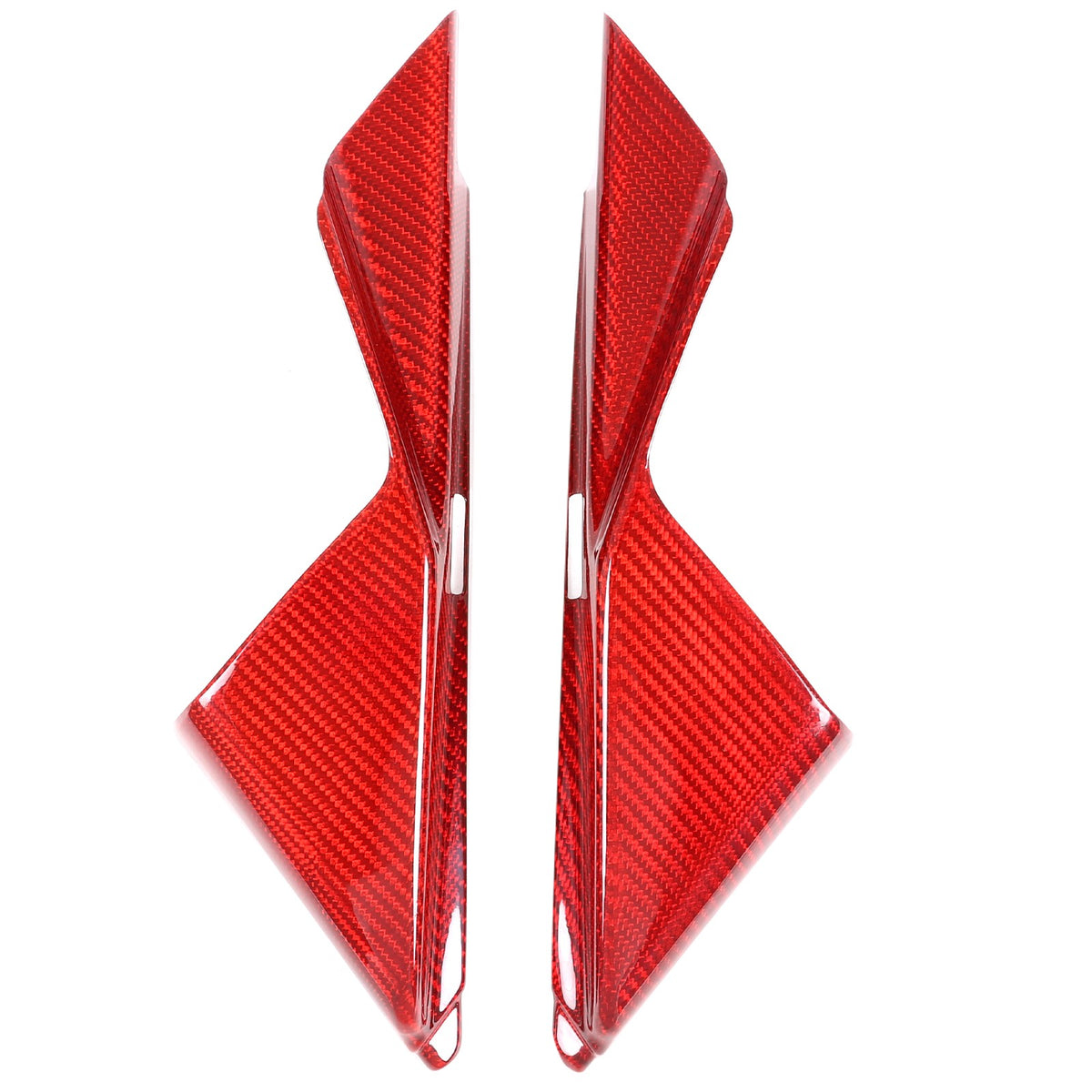 Red Real Carbon Fiber Inner A-Pillar Sticker Trim For Nissan 370Z Z34 2009-2020 5