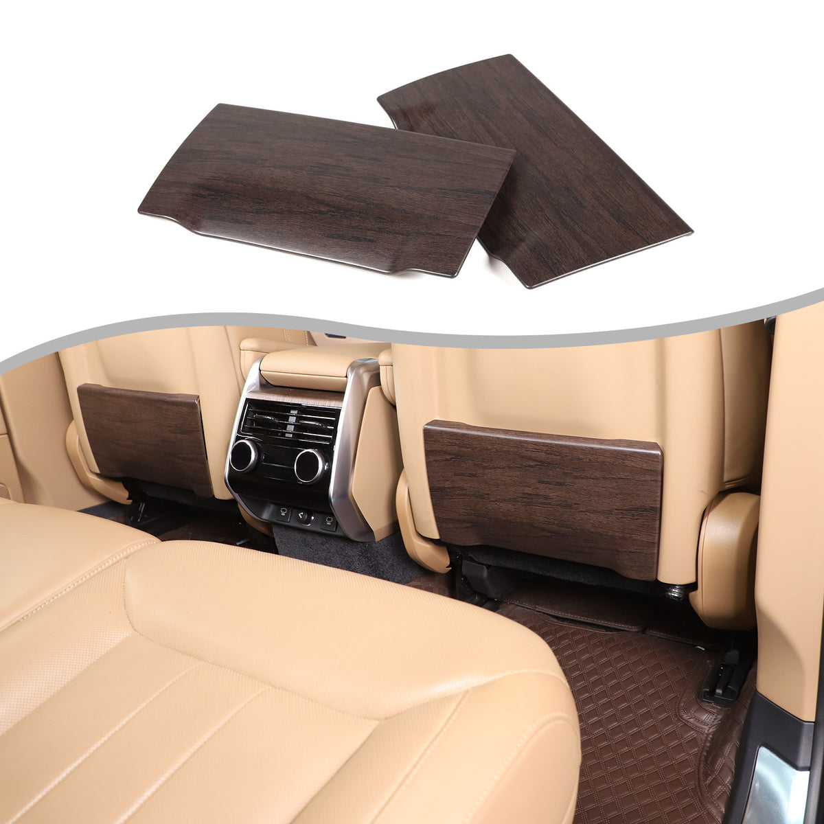 Grain ABS Seat Back Anti-kick Panel Trim Cover For LR Range Rover 2023-2024 16