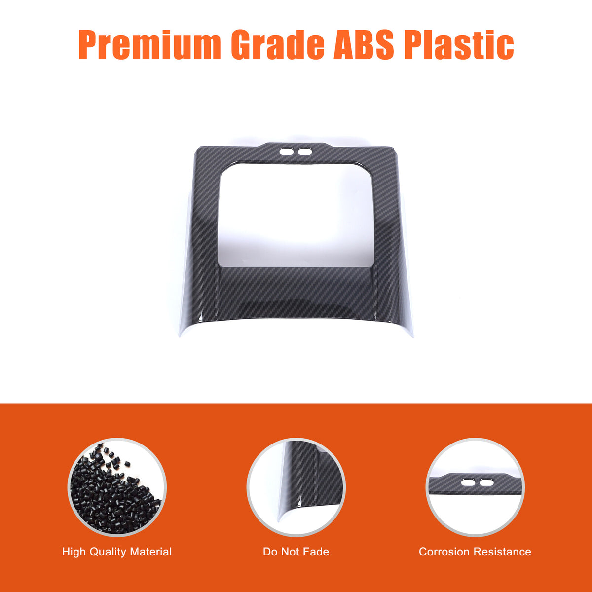 Carbon ABS Interior Rear Air Vent Anti-Kick Panel Trim For BMW 5 Series G60 24+ 13