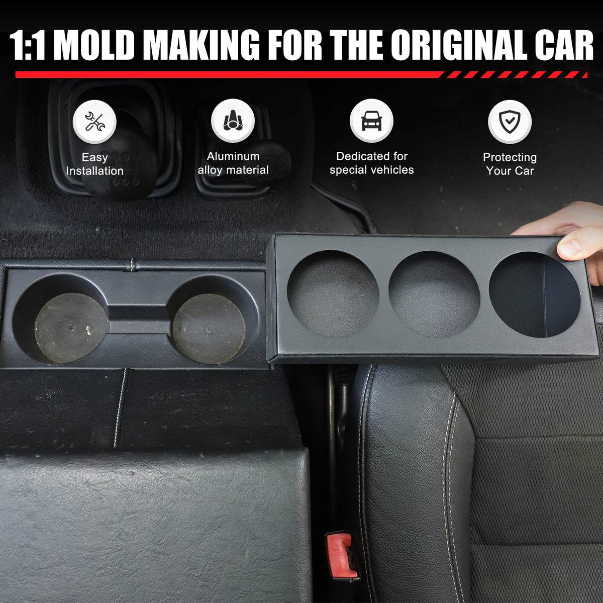 Center Console Cup Holder Insert Box Tray For Land Rover Defender L316 2004-18 20