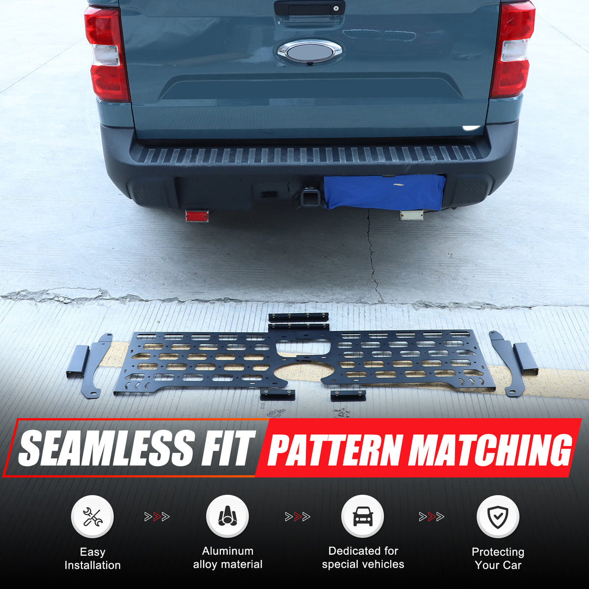 Rear Bed Molle Panel Truck Bed Tailgate Molle Panel For Ford Maverick 2022-2024 13