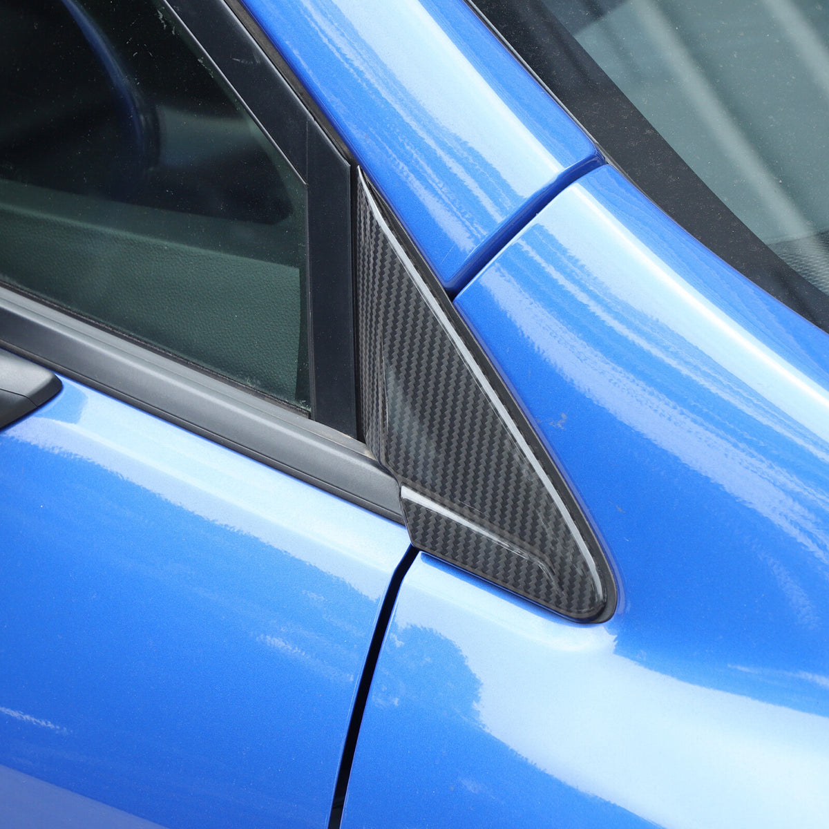 Real Carbon Fiber A Pillar Corner Triangle Cover Trim For Subaru WRX STI VB 22+ 22