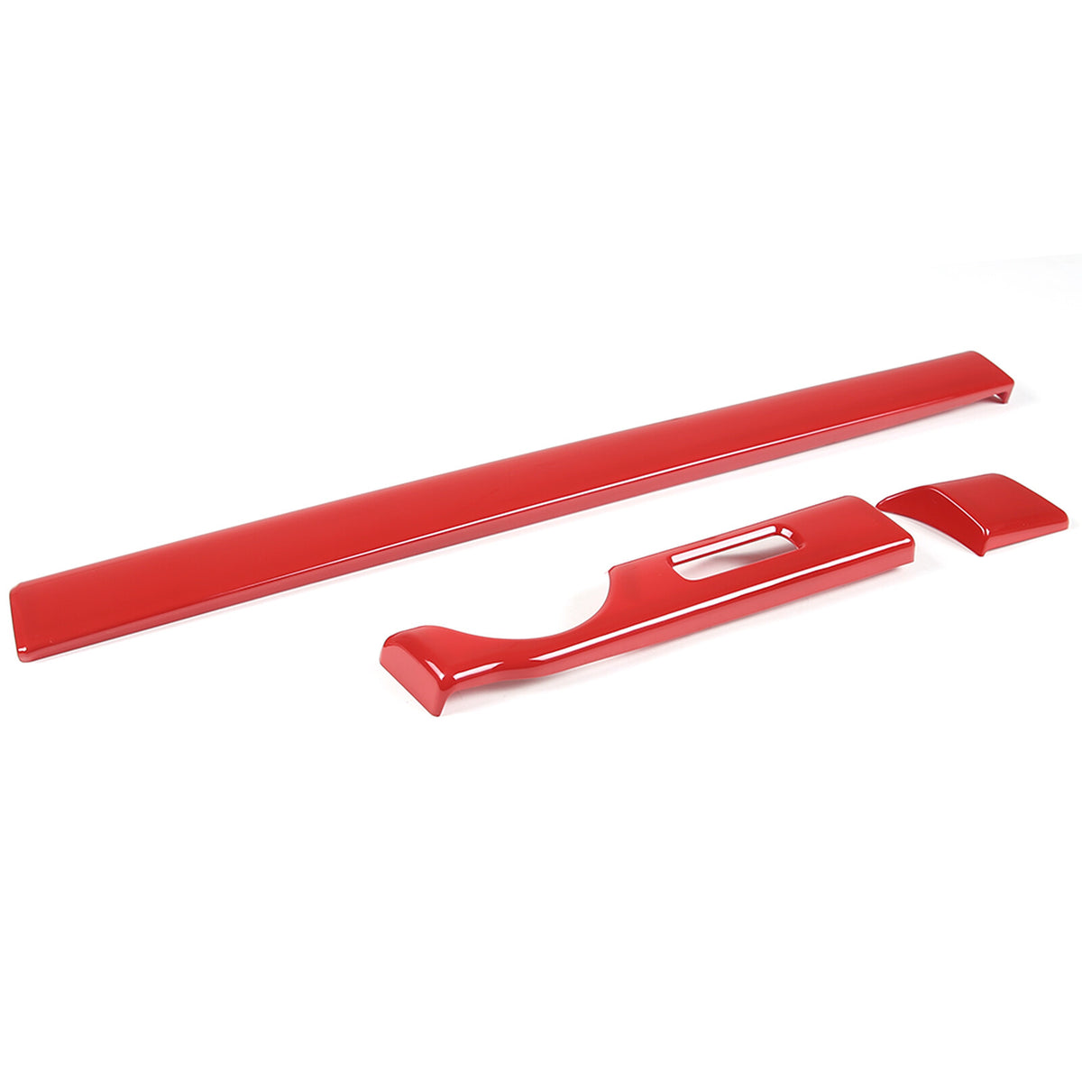 Red ABS Dashboard Center Console Trim Cover for Nissan Titan 2016-23 6