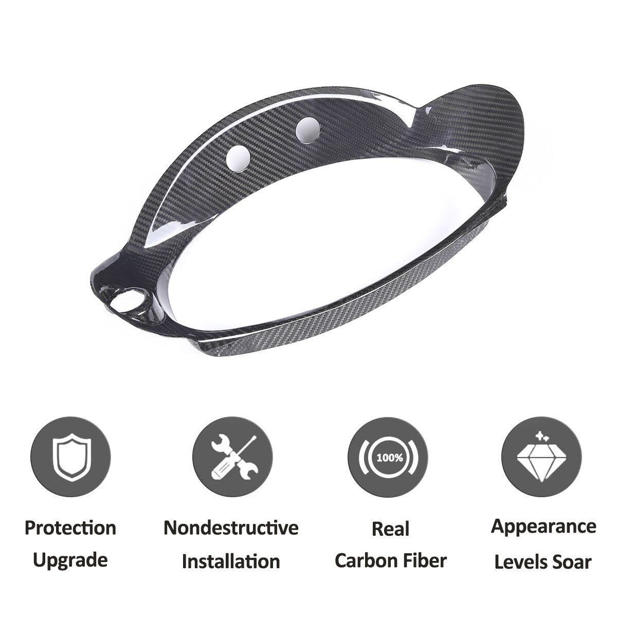 Real Carbon Fiber Tachometer Frame Cover Trim For GR86/Subaru BRZ 2022-23 7
