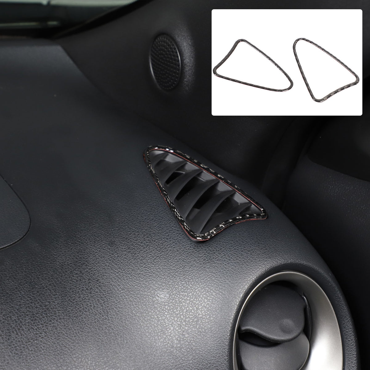 Soft Carbon Fiber Interior Center Console trim Sticker For Nissan Juke 2011-2019 208