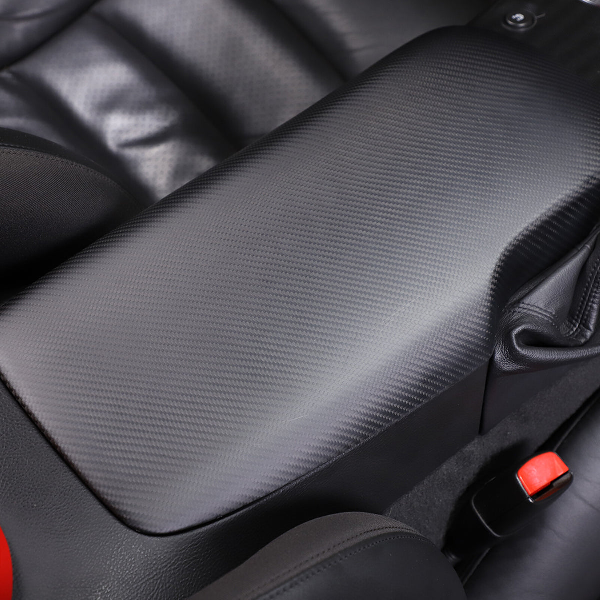 Matte Real Carbon Fiber Center Console Armrest Box Cover For Corvette C6 2005-13 6