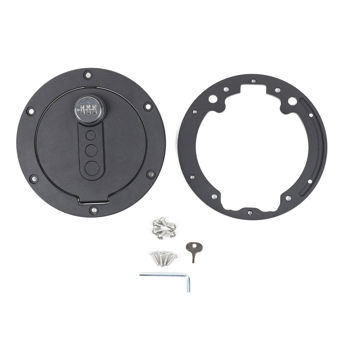 Fuel Cap Anti-Theft Lock Cover with Combination Lock For Toyota Tundra 2007-2021 15