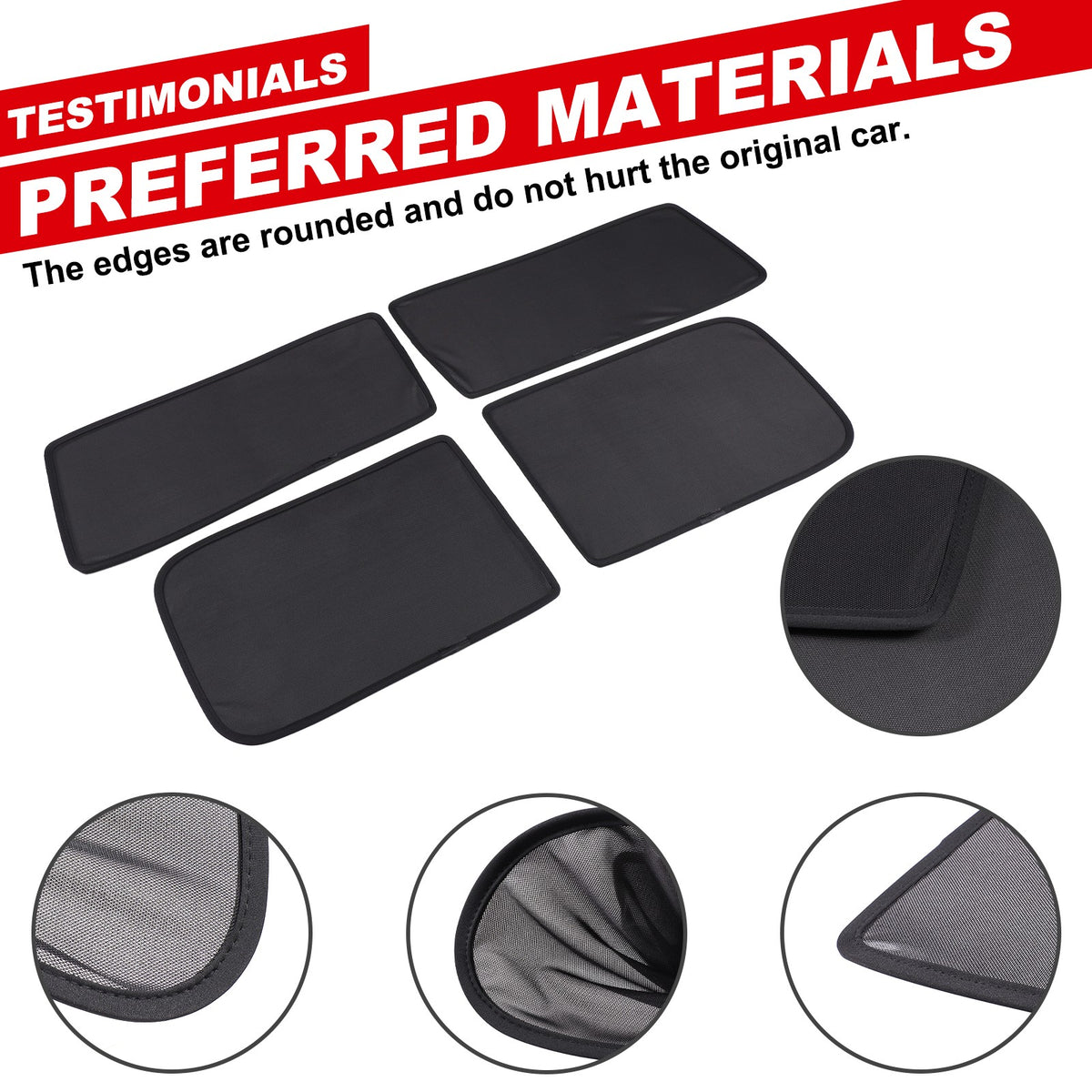 Black Rear Tailgate Window Mesh Screen Sun Shade Cover For Hummer H2 2003-2009 23