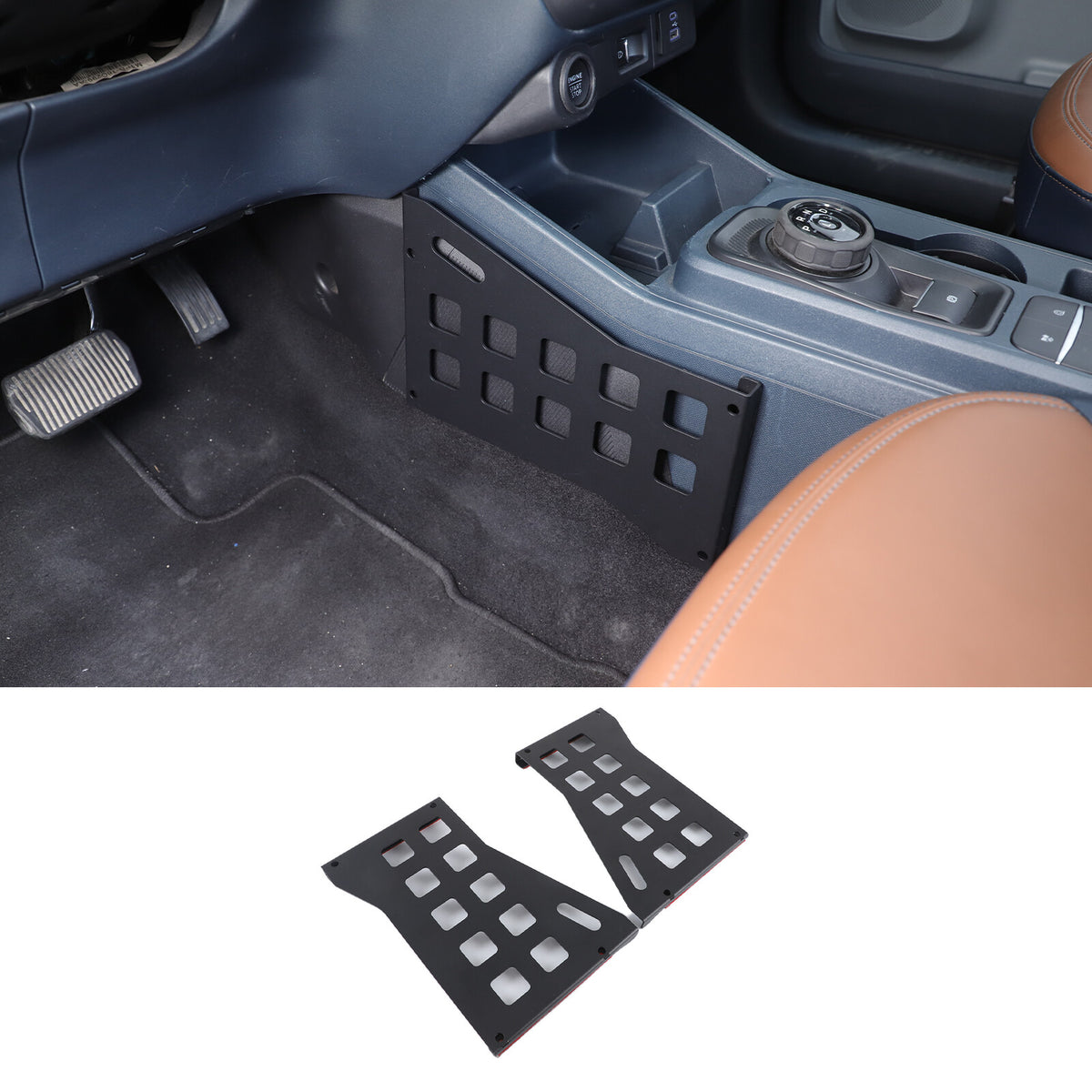 Aluminum Alloy Center Console Side Strorage Hanger Bag For Ford Maverick 2022+ 9