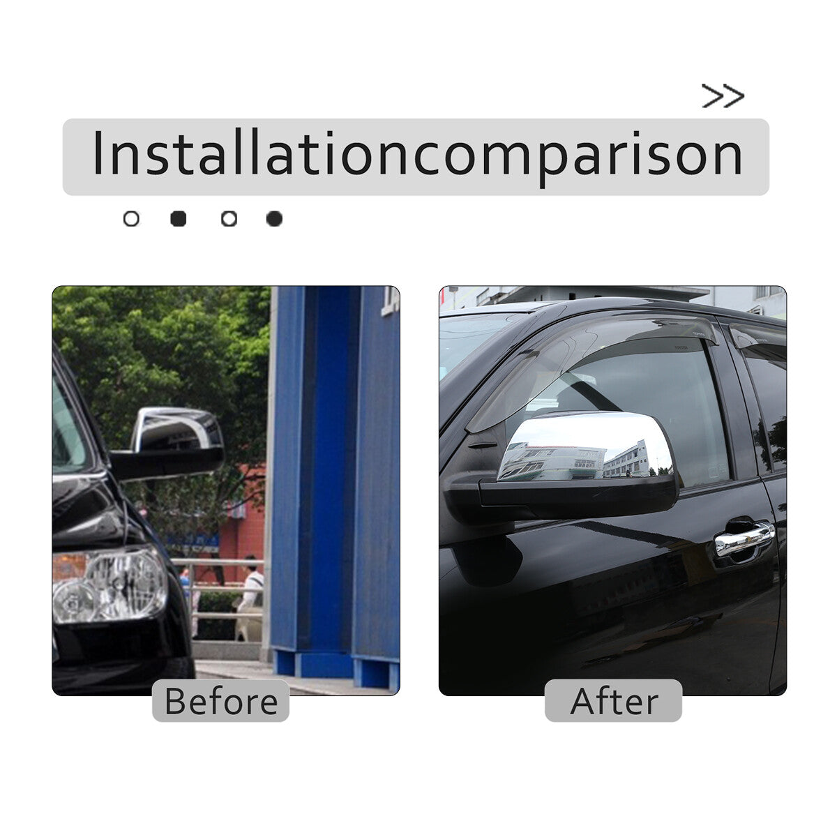 Chrome Side Door Handle Rearview Mirror Cover Trim For Toyota Tundra 2007-2021 9