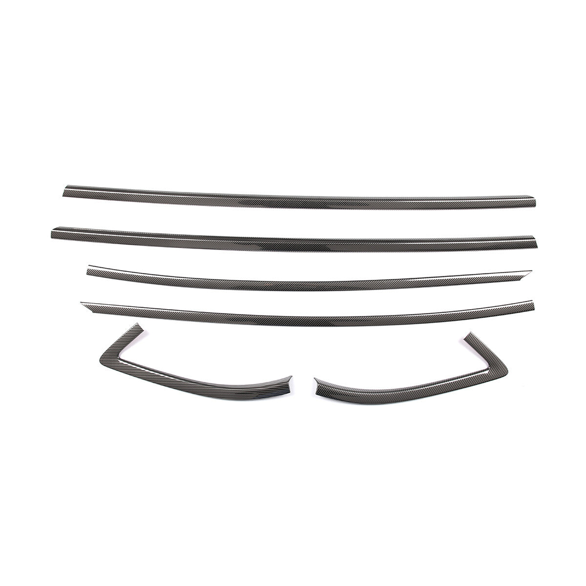 Carbon fiber Steel Car Window Strip Cover Trim For Toyota Supra A90 19-24 US 4