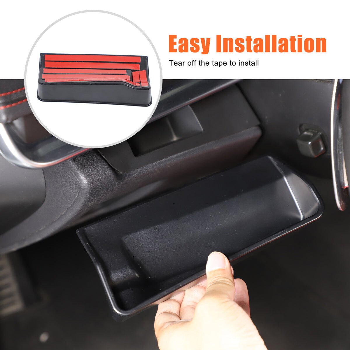 ABS Steering Wheel Left Storage Box Tray For Corvette C8 2020-26 12