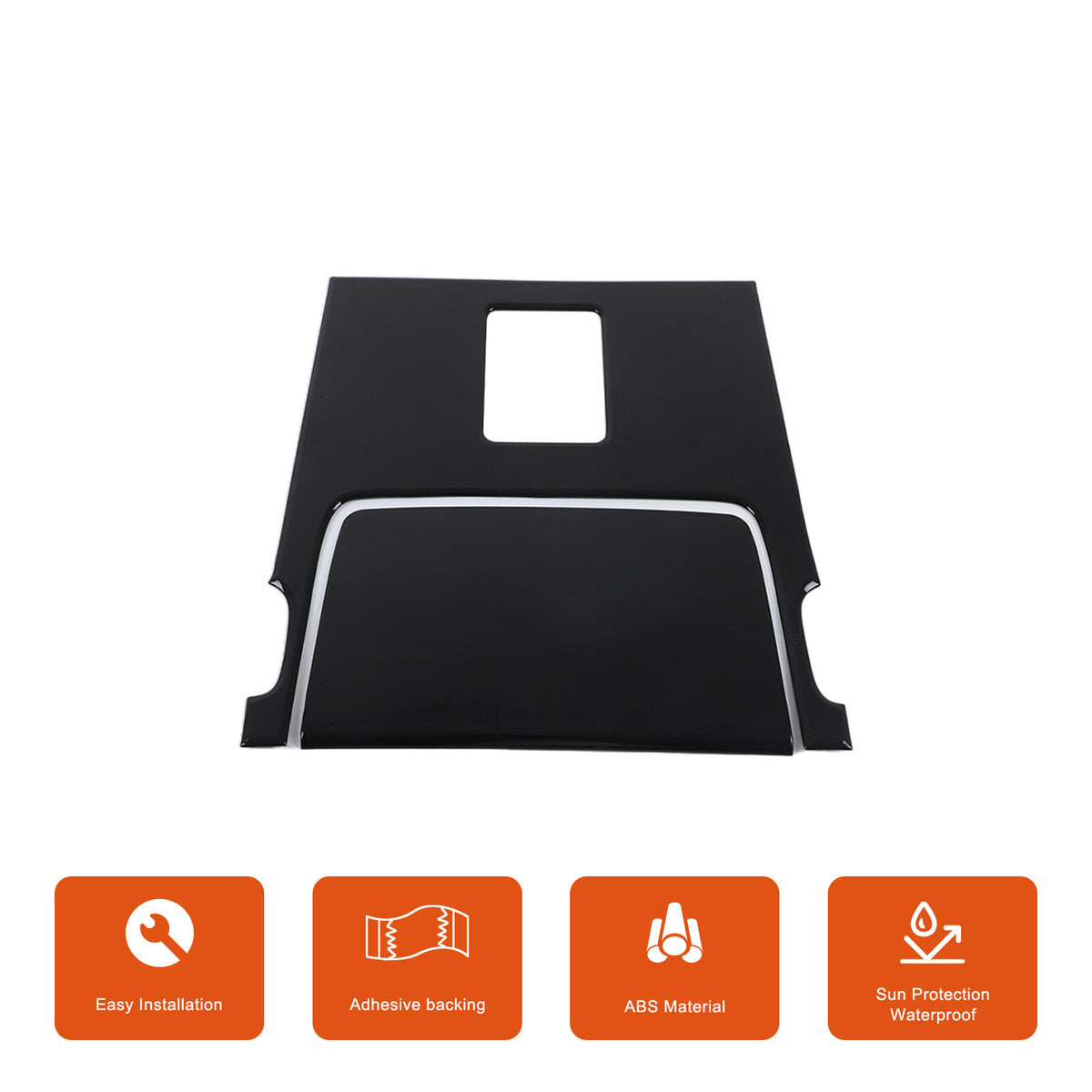 Glossy Black Center Console Gear Panel Trim For LR Discovery Sport L550 24+ 4