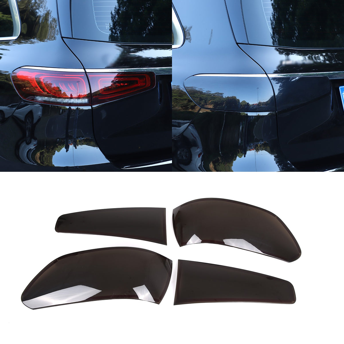 Smoked Tail Light Cover Rear Light Guard Bezel Trim For Benz GLS 20-22 US 14