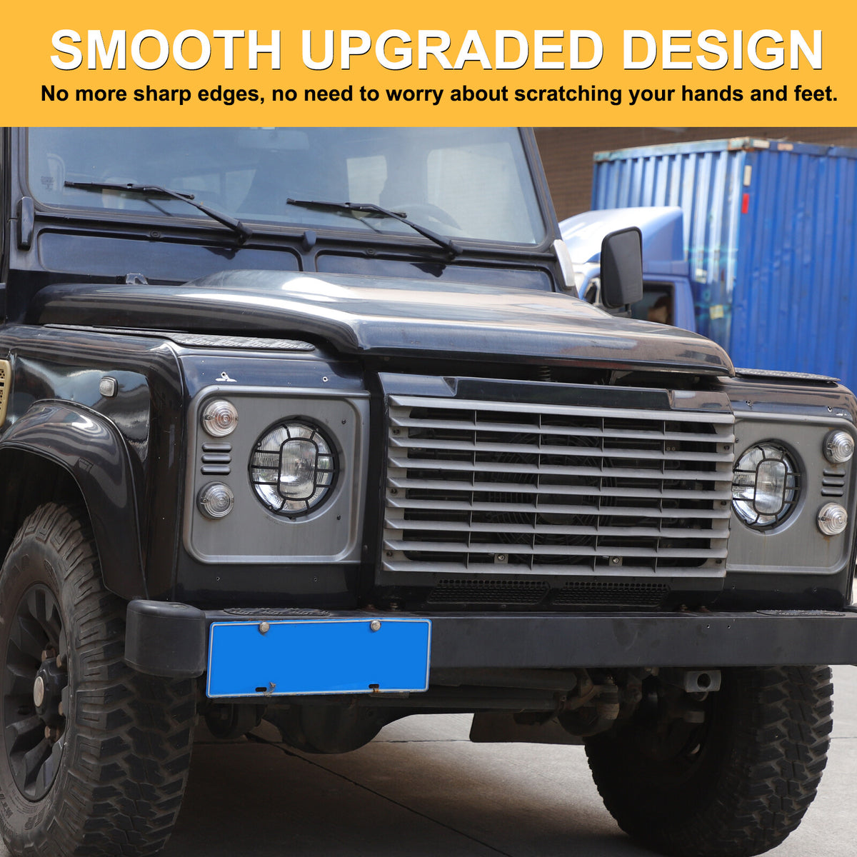 Front Lamp Headlight Cover Guard Net Trim For Land Rover Defender L316 2004-19 21
