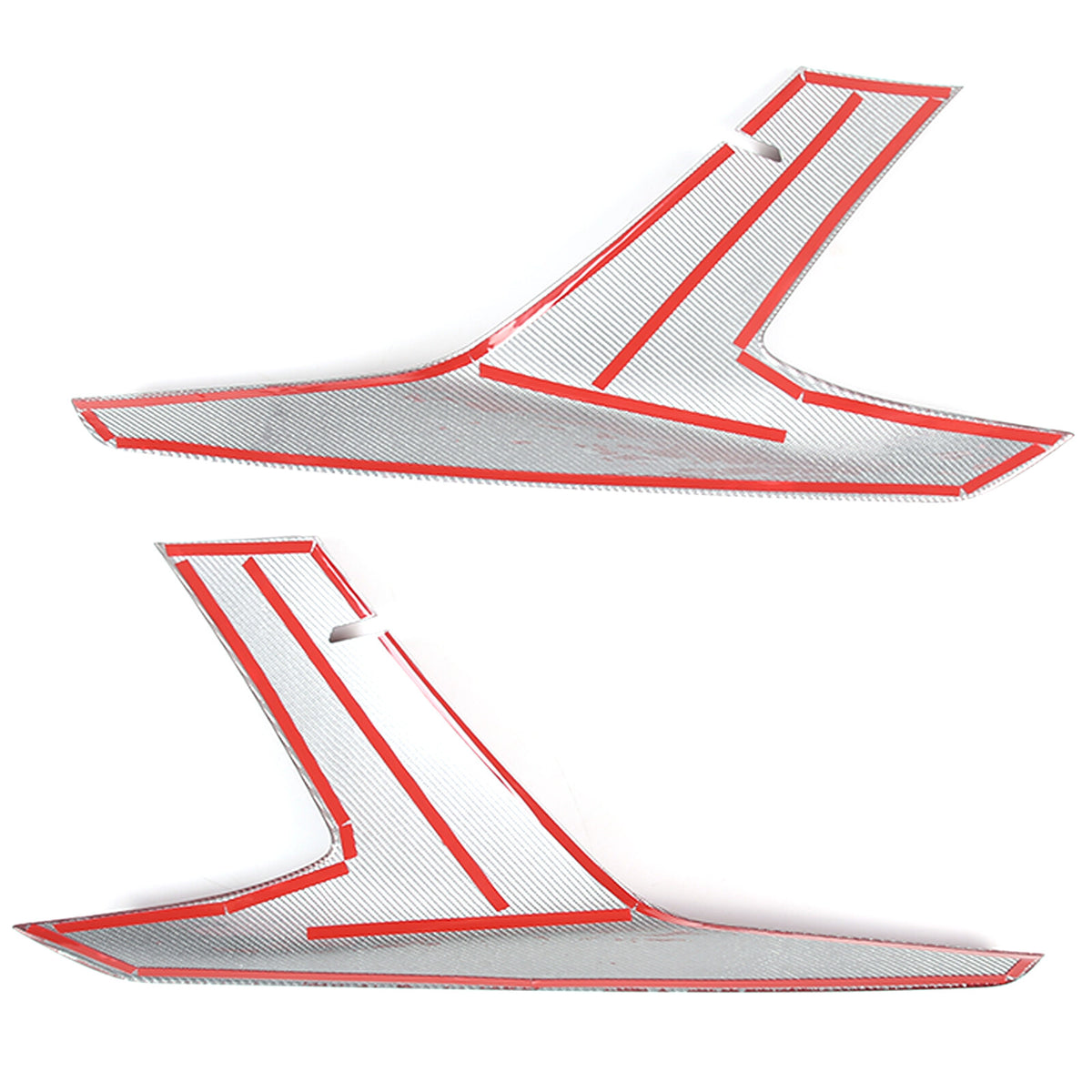Red Real Carbon fiber Car Front Bumper Side Grille Cover Set For Corvette C8 20+ 6