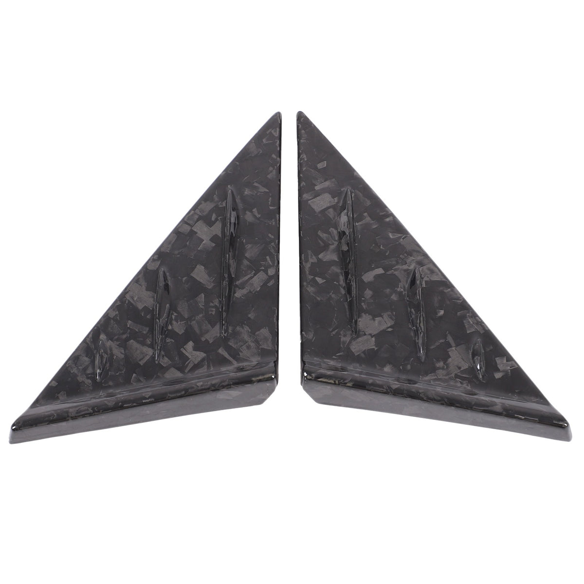 Forged Real Carbon Fiber A-Pillar Triangle Trim Cover For Corvette C8 2020+ 22