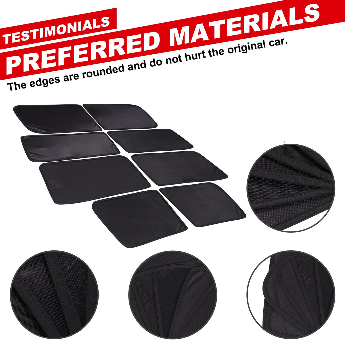 Car Window Screen Sun Shade Mesh Cover Windshield For Hummer H2 2003‑2009 16