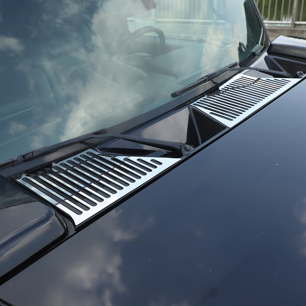 21PCS Front Engine Hood Air Outlet Vent Accent trim cover For Hummer H2 2003-09 5