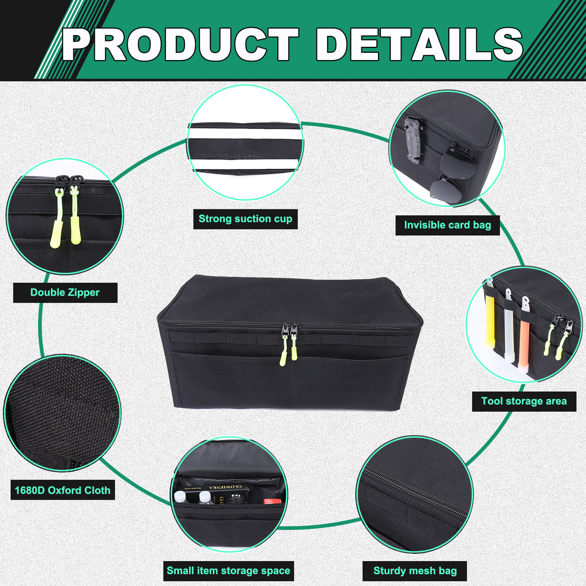 Car Trunk Right Side Window Storage Bag For LR Ranger Rover Sport 18-22 6