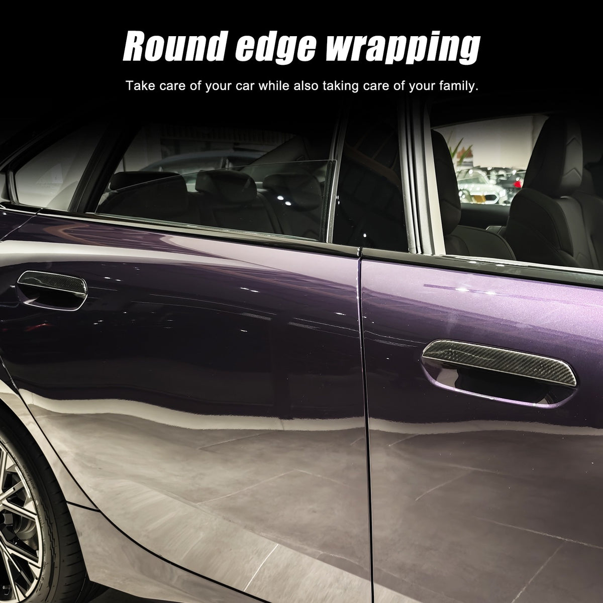 Real Carbon Fiber Exterior Door Handle Trim For BMW 2 Series Coupe G42 2022+ 5