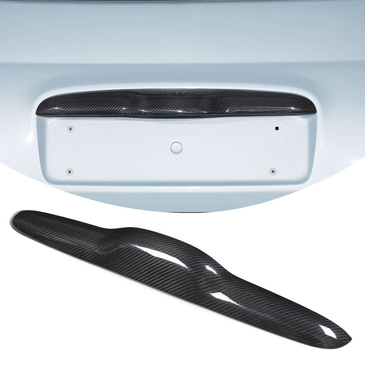 Real Carbon Fiber Tailgate Trim For Fiat 500 312 2010+ 13