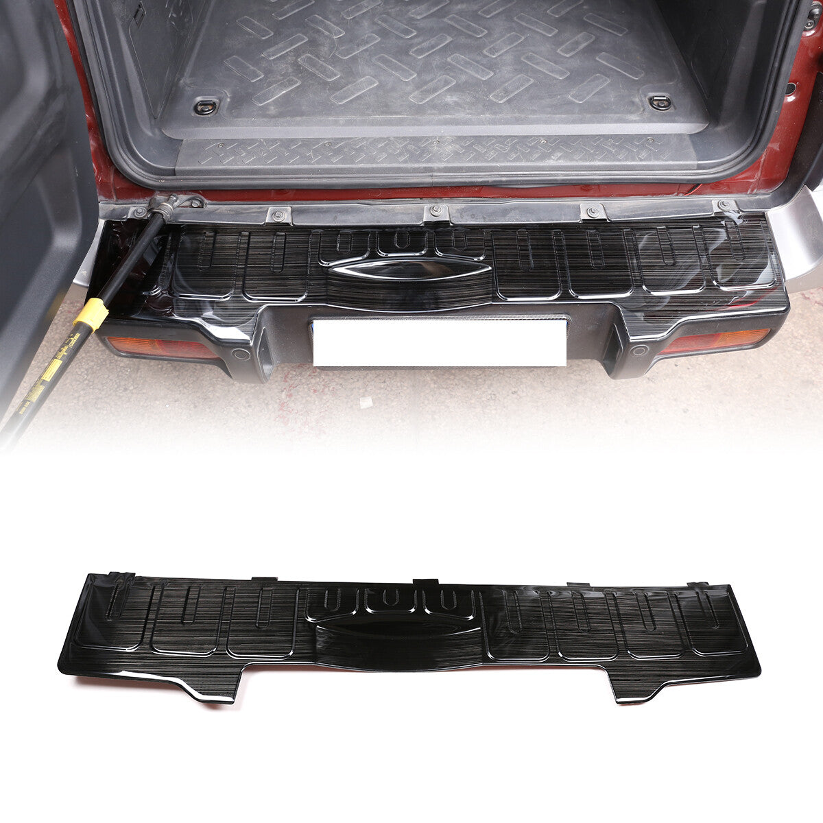 Steel Foiled Plain Rear Bumper Guard Steel Protector For Toyota FJ Cruiser 07-21 1