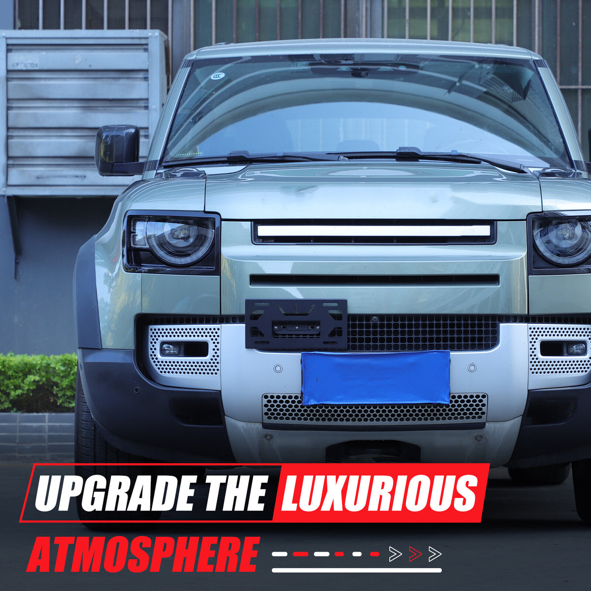 Front Bumper Tow Hook License Plate Mount Bracket For LR Defender L663 20-24 US 12