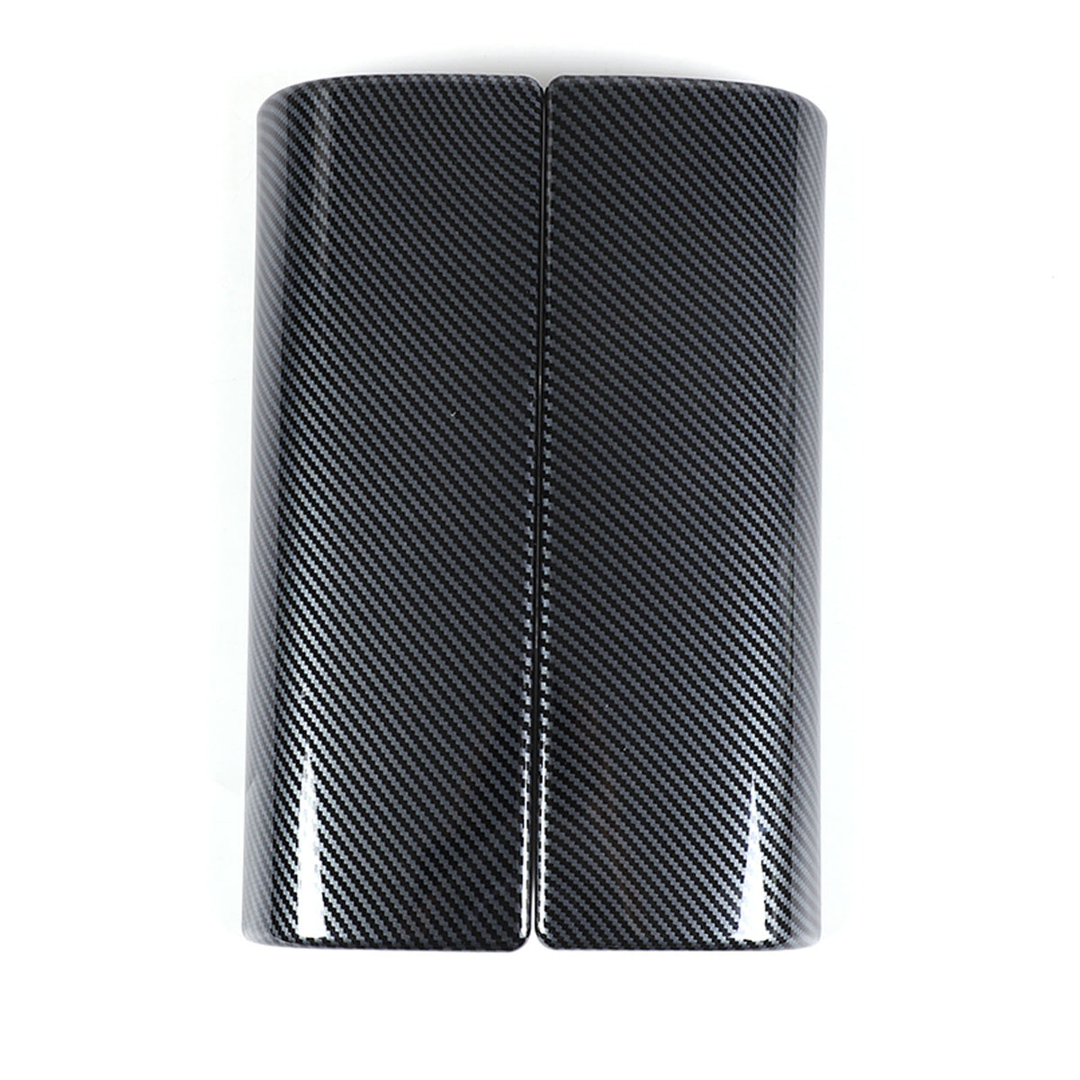 ABS Carbon Fiber Center Console Armrest Box Cover Trim For Benz e Class 2024 8