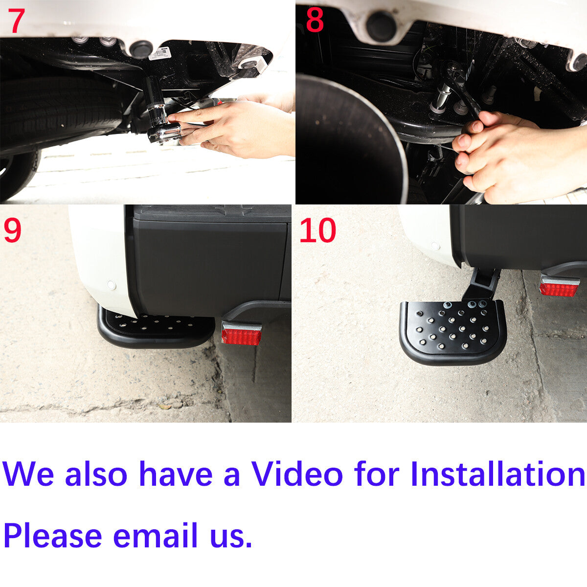 Fit For Toyota Tundra 2022-2023 Rear Bumper Side Bed Step Retractable BedStep 3