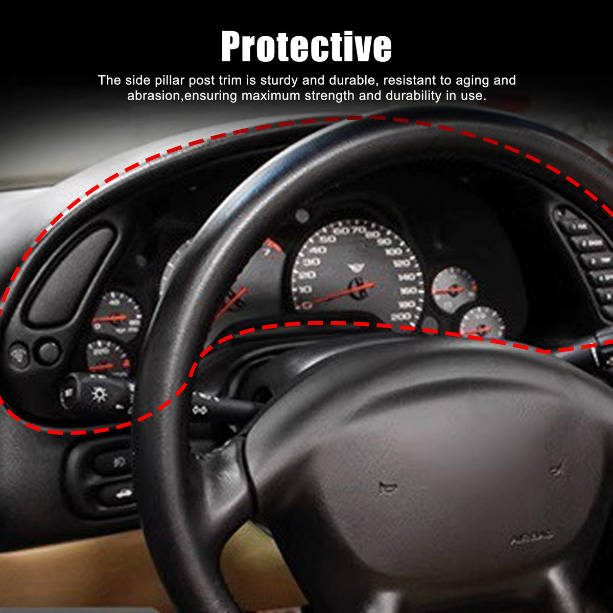 Real Carbon Fiber Instrument Panel Cover Trim Frame For Corvette C5 1998-2004 14
