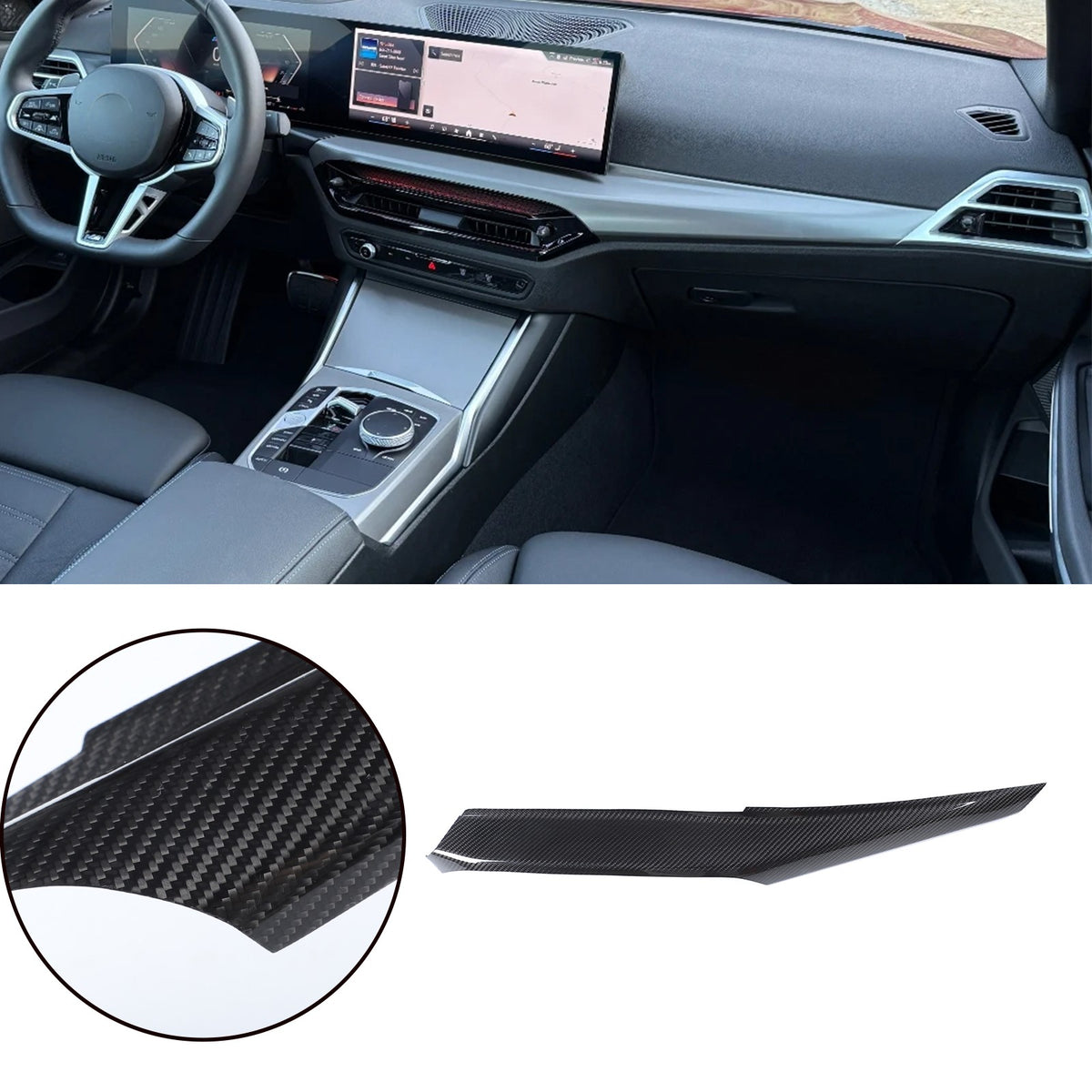 Real Carbon Fiber Full Console Dash Trim Set For BMW 3 4 Series 330i 430i 25+ 3