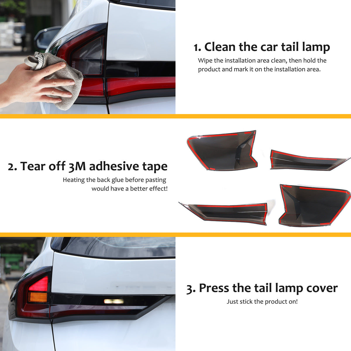 Smoked Black Rear Tail Light Guard Decor Cover Trim For BMW X1 iX1 U11 2023+ 15