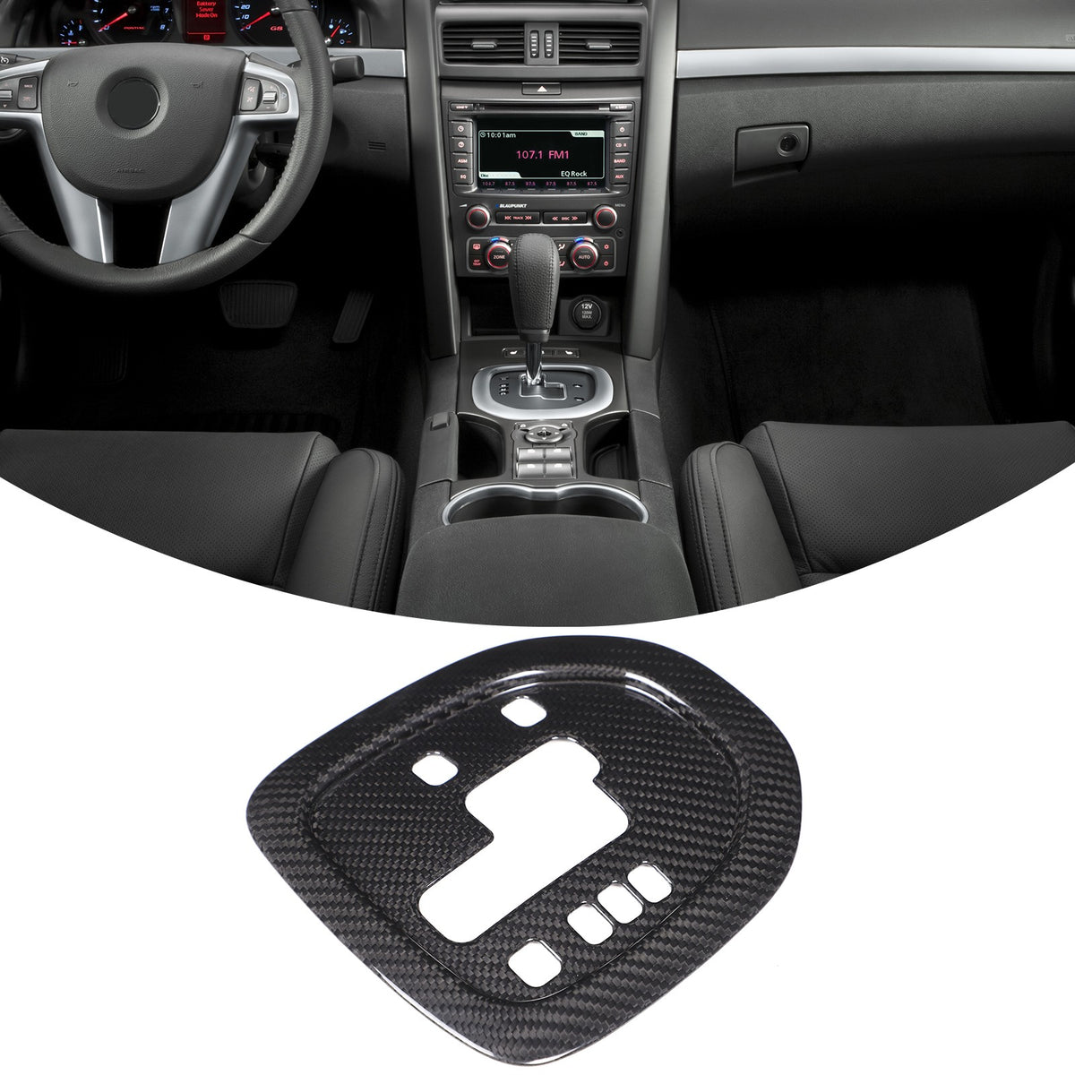 Real Carbon Fiber Gear Shift Panel Trim For Pontiac G8 AT 2008-2009 2