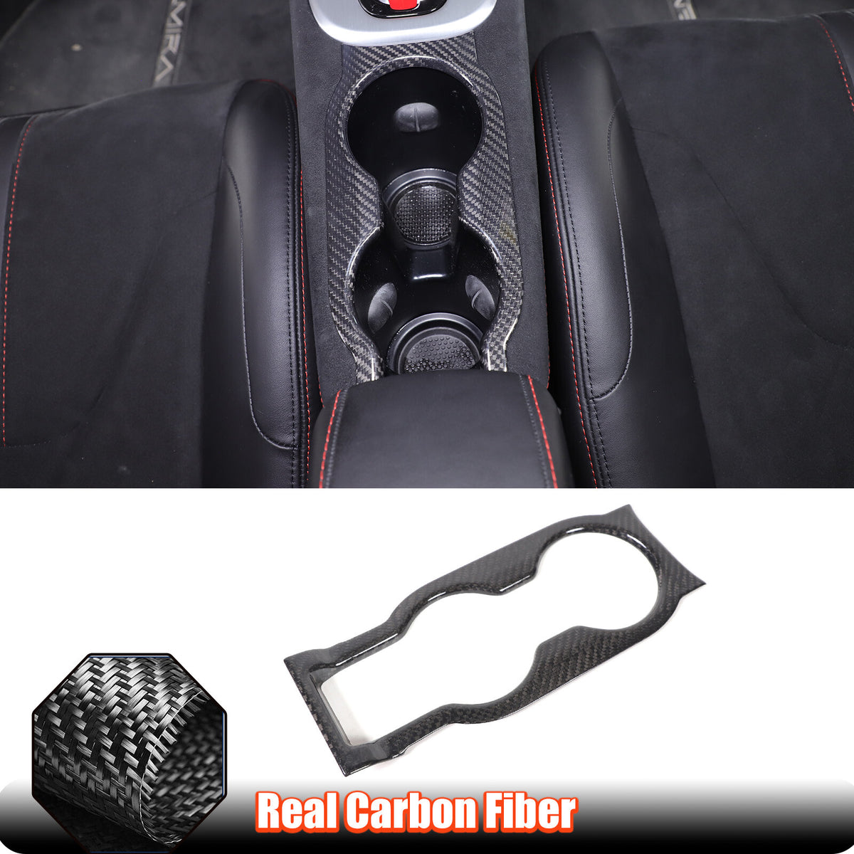 Real Carbon Fiber Full Interior Set Decor Cover Trim Kit For Lotus Emira 2021+ 7